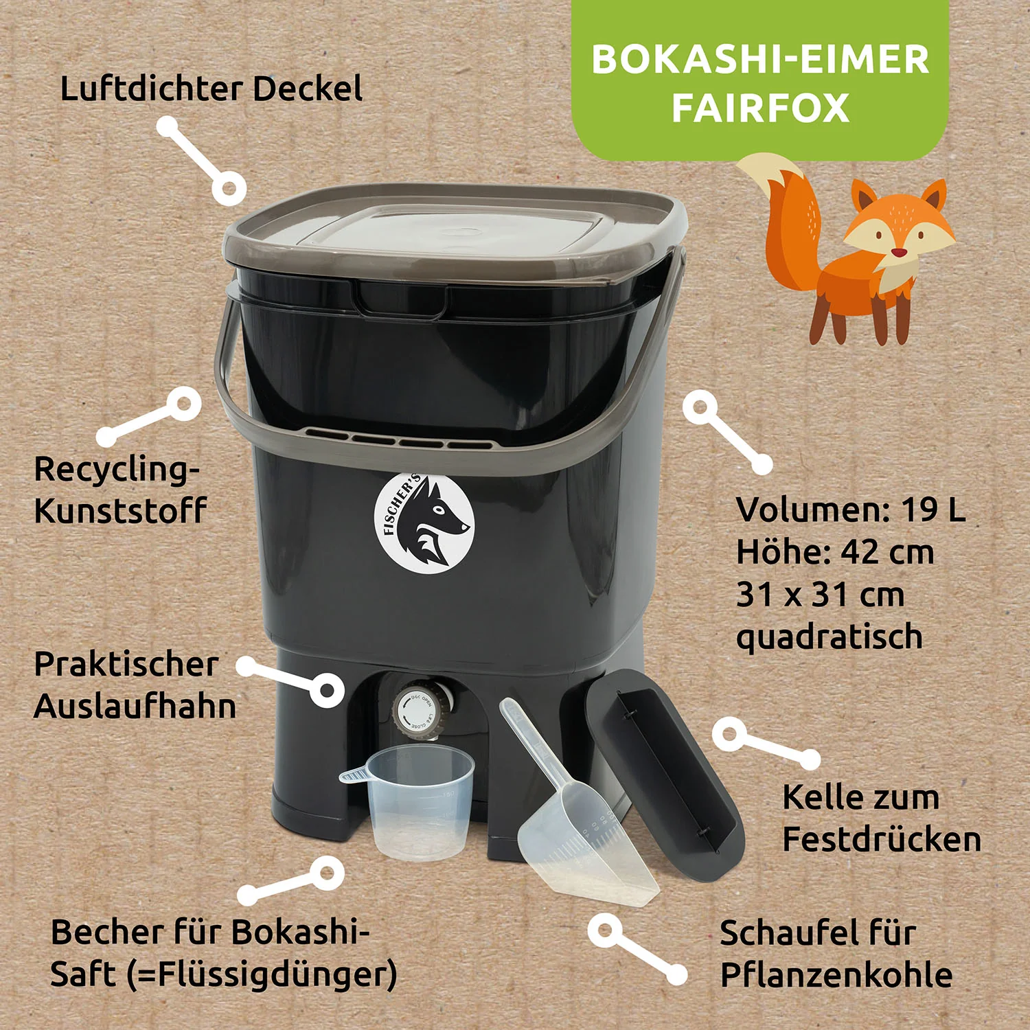 Fairfox Bokashi-Eimer - Image 2