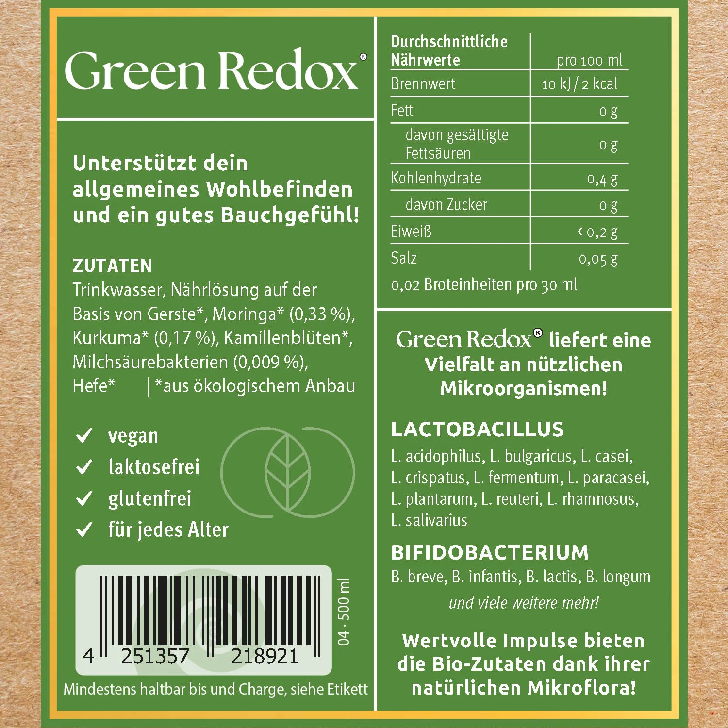 Green Redox ® - veganes EM-Tonicum mit Kurkuma & Moringa - Image 7
