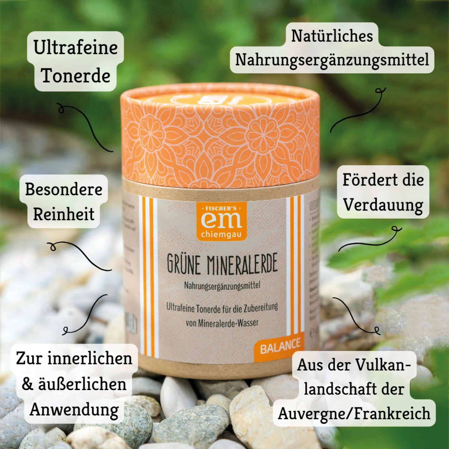 Grüne Mineralerde, 500 g Pappdose - Image 3