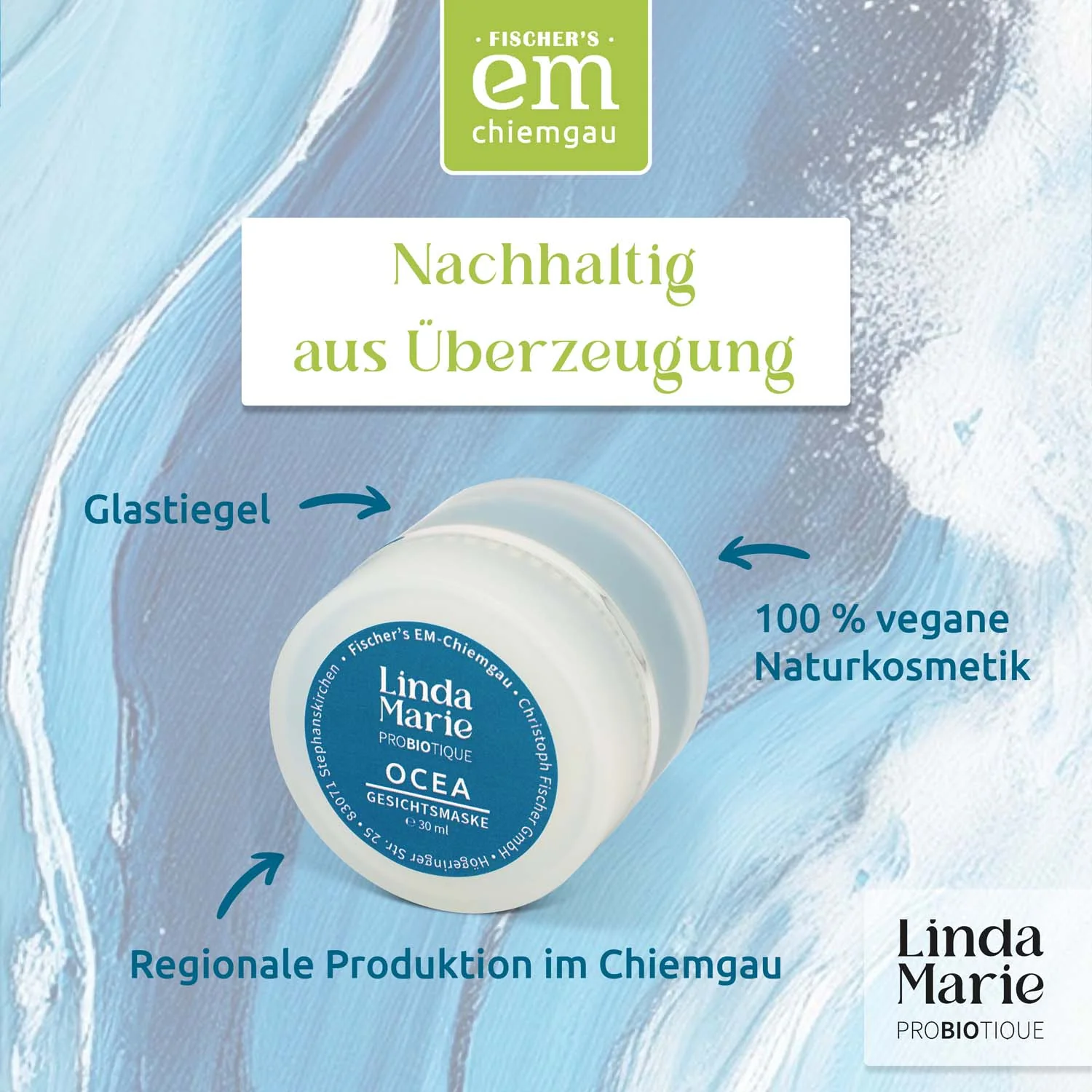 Linda Marie PROBIOTIQUE Gesichtsmaske Ocea, 30 ml - Image 9