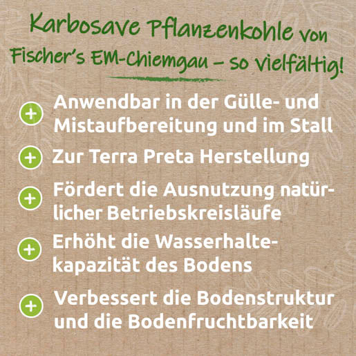 EM-aktivierte Pflanzenkohle - Karbosave (fein gemahlen) - Image 4