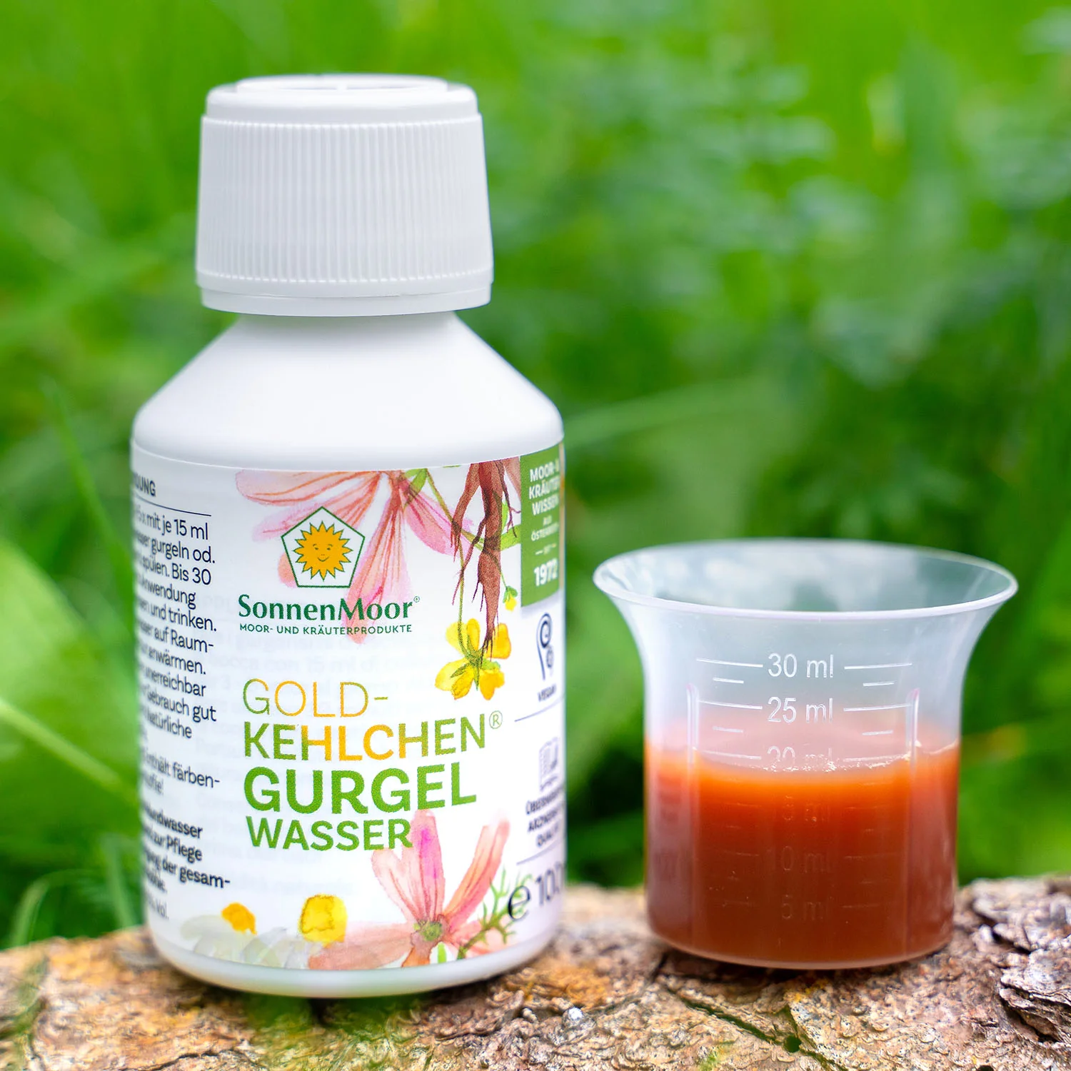 Sonnenmoor Goldkehlchen Gurgelwasser mit Alkohol 100 ml - Image 2