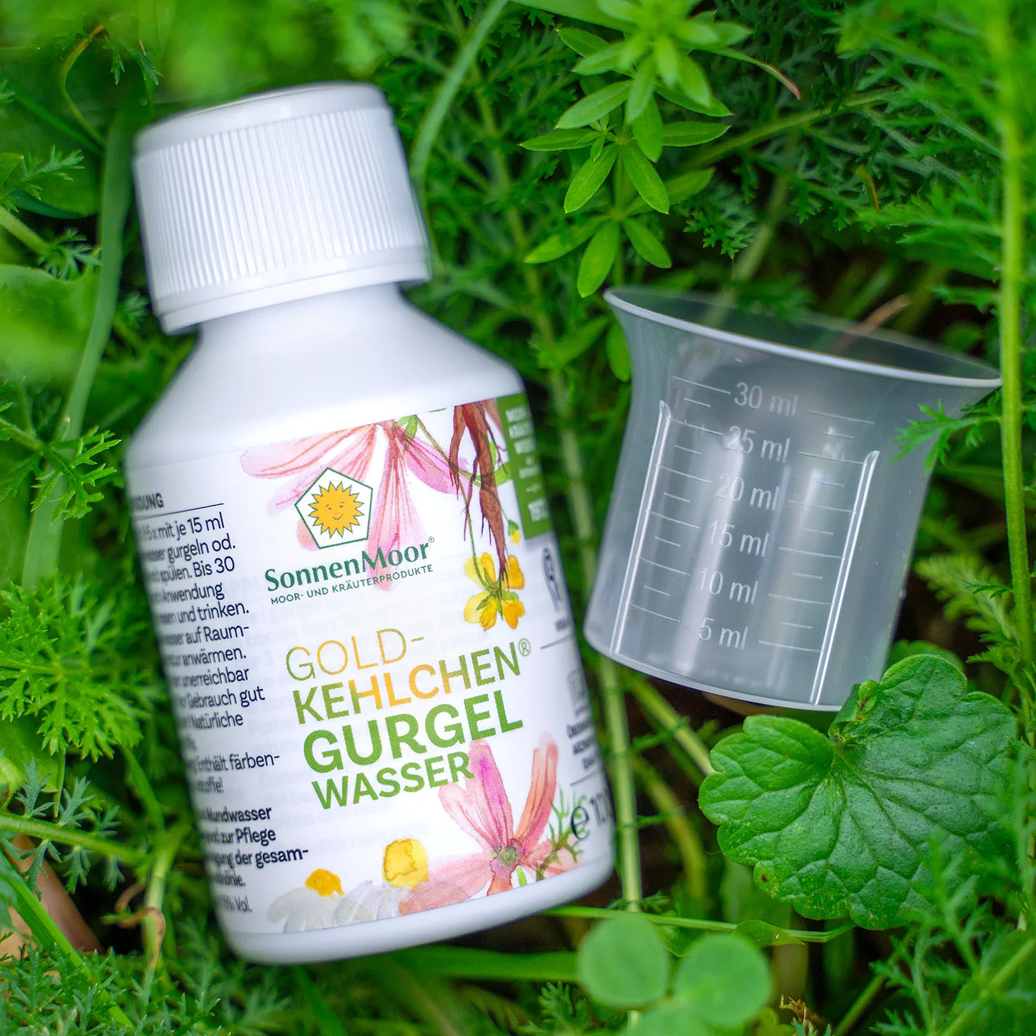 Sonnenmoor Goldkehlchen Gurgelwasser mit Alkohol 100 ml - Image 3